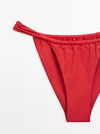 Gathered bikini bottoms