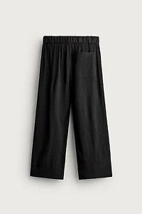 TEXTURED RELAXED FIT PANTS