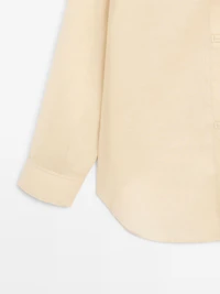 Flowing total look 100% ramie shirt