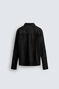 SUEDE LEATHER OVERSHIRT