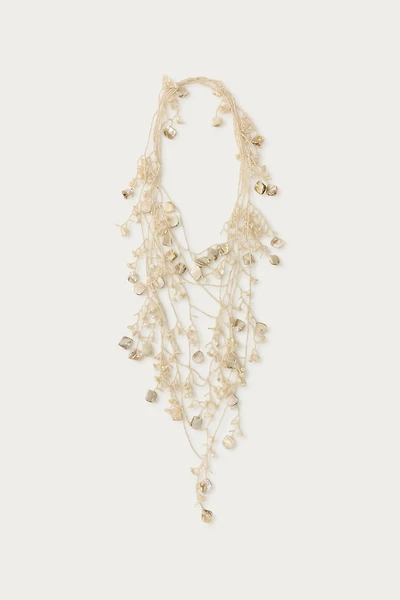 MARISA BERENSON X ZARA BEADED SHELL NECKLACE PACK