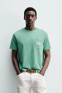 REGULAR FIT PATCH POCKET T-SHIRT