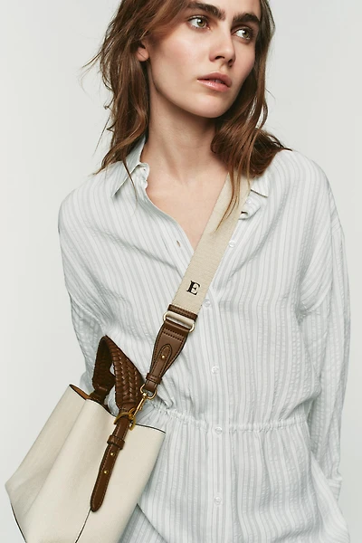 WOVEN STRAP CANVAS BAG