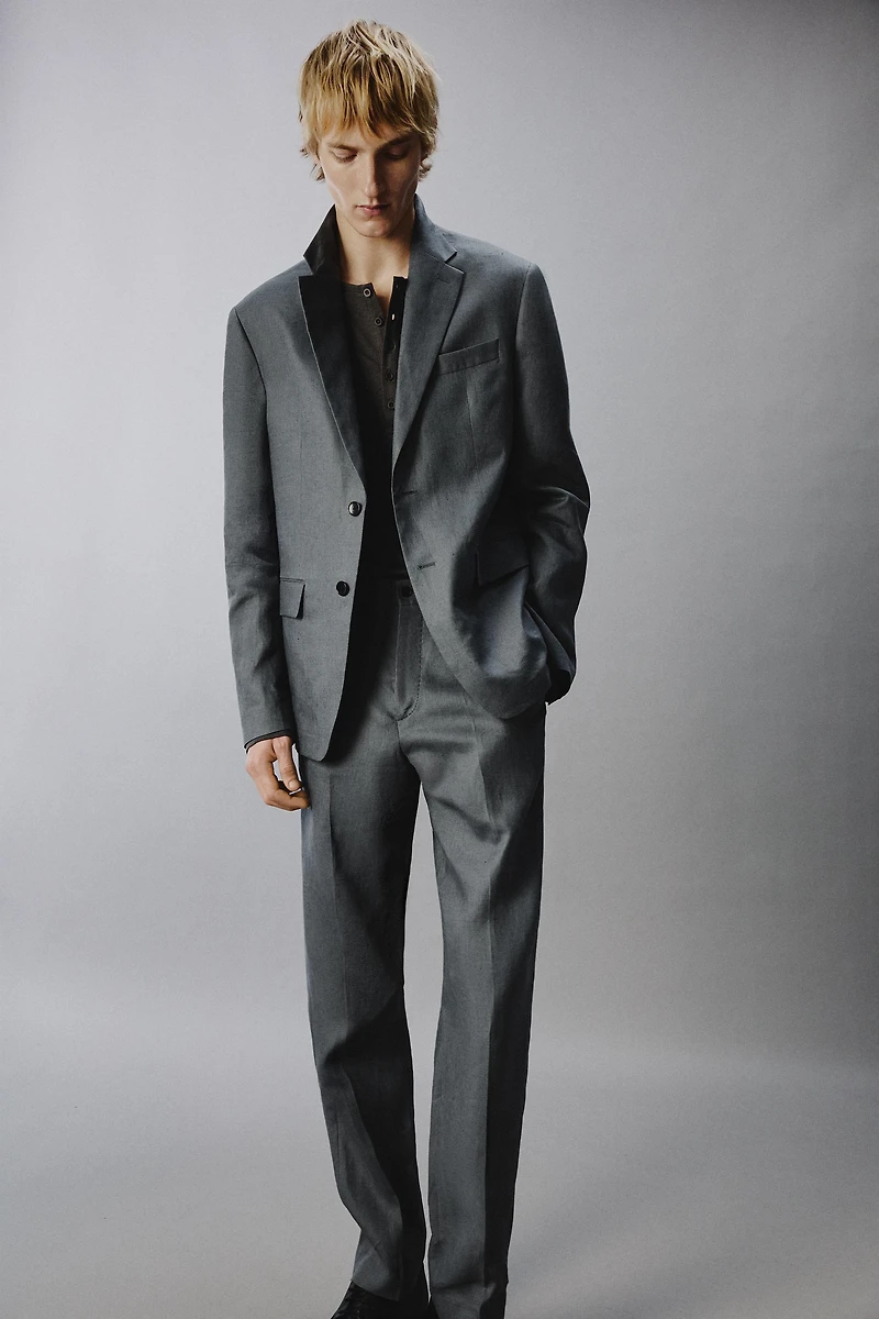 100% LINEN SUIT JACKET