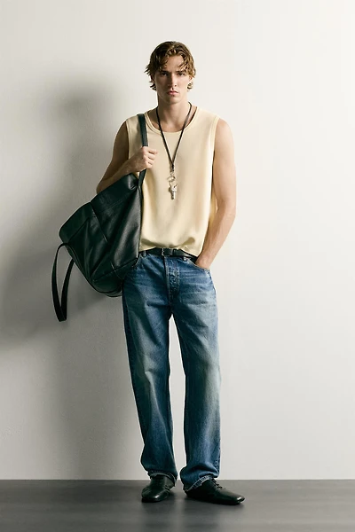 TEXTURED KNIT VEST
