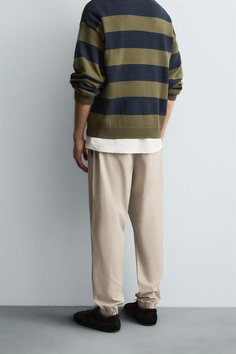 SLIM FIT JOGGER WAIST PANTS