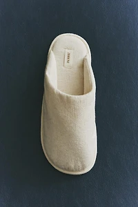 JACQUARD MULE SLIPPERS