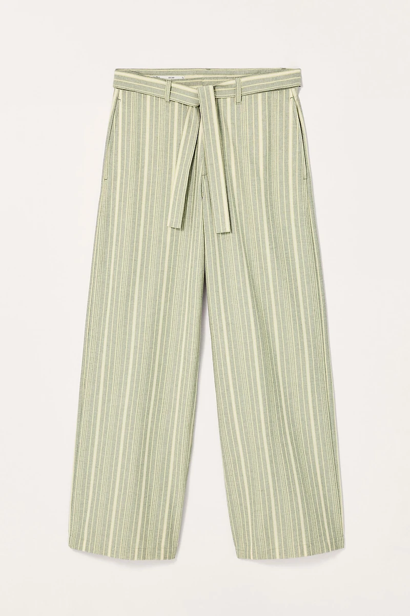 LIMITED EDITION STRIPED WIDE FIT PANTS