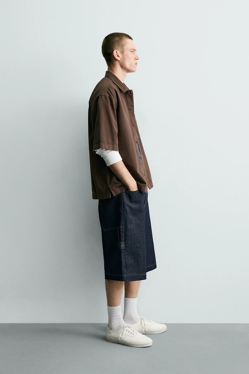 WASHED COMBINED PRINT SHIRT
