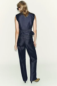 Z1975 DENIM BELTED VEST