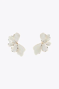 ENAMELED FAN EARRINGS