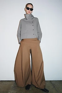 VOLUME WIDE LEG PANTS ZW COLLECTION