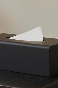 BLACK RESIN TISSUE BOX