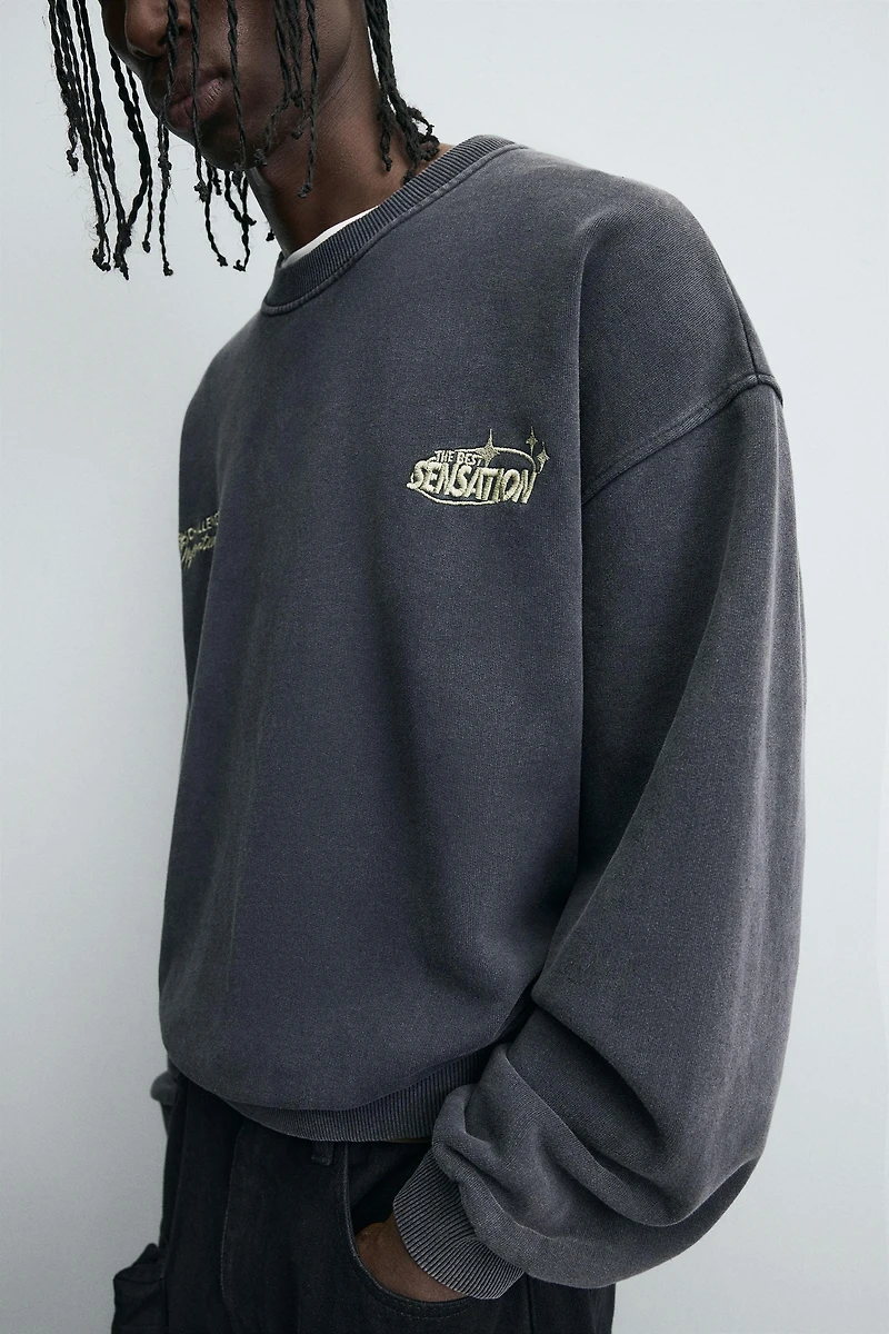 COMBINED PRINT SWEATSHIRT