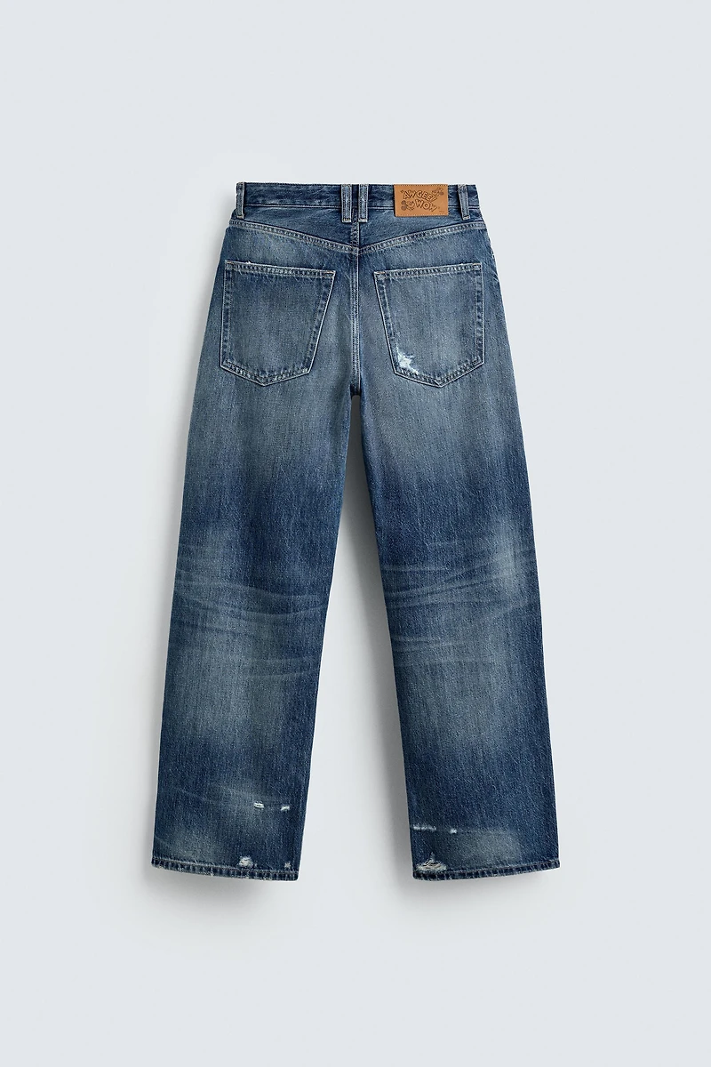 MID-WAIST BAGGY FIT JEANS HARRY LAMBERT FOR ZARA X DISNEY