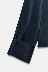 SATIN EFFECT SHIRT WITH VENT