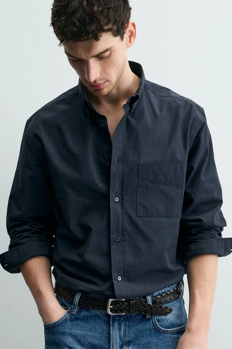 REGULAR FIT COTTON SHIRT