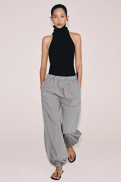 ZW COLLECTION STRIPED BALLOON PANTS