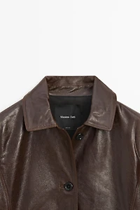Blouson en cuir nappa