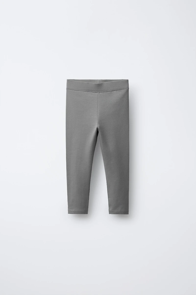 TWO-PACK PLAIN AND PRINTED LEGGINGS