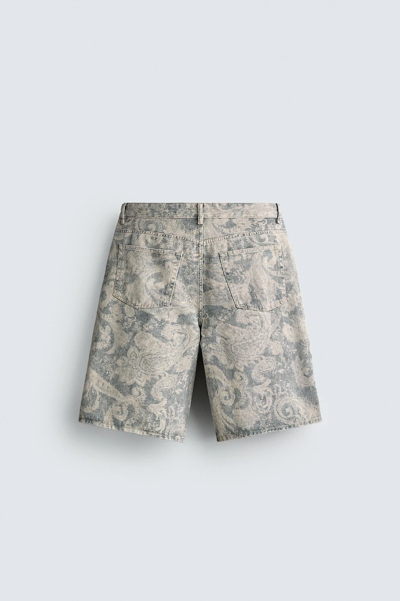 SHORT BAGGY À IMPRIMÉ PAISLEY