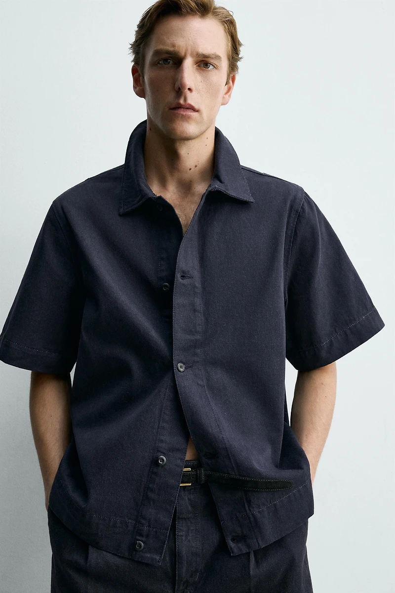 RELAXED FIT DENIM SHIRT