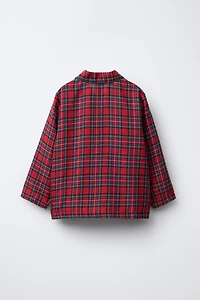 6-14 ANS/ PYJAMA À CARREAUX EN FLANELLE