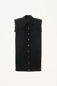 WILLY CHAVARRIA X ZARA SLEEVELESS DENIM DRESS