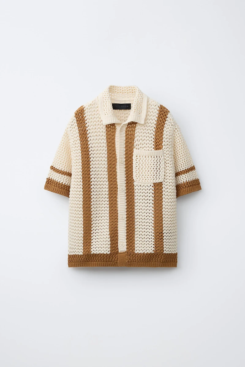 CROCHET KNIT SHIRT
