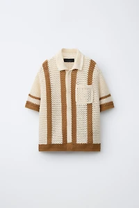CROCHET KNIT SHIRT