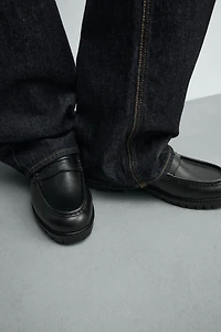 MOCASSINS EN CUIR TRACK À MASQUE