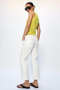 ZW COLLECTION MID-RISE CROPPED FLARE JEANS