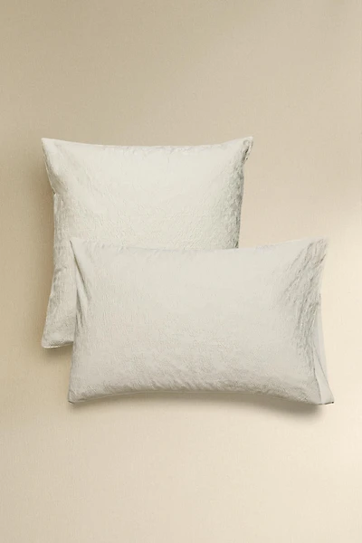 TAIE D’OREILLER EN COTON JACQUARD