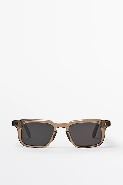 Narrow rectangular sunglasses