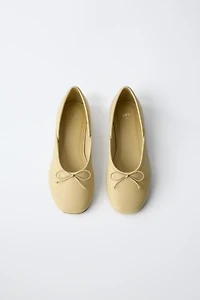 LEATHER BALLET FLATS