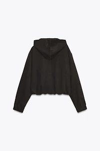 HOODED BOMBER JACKET