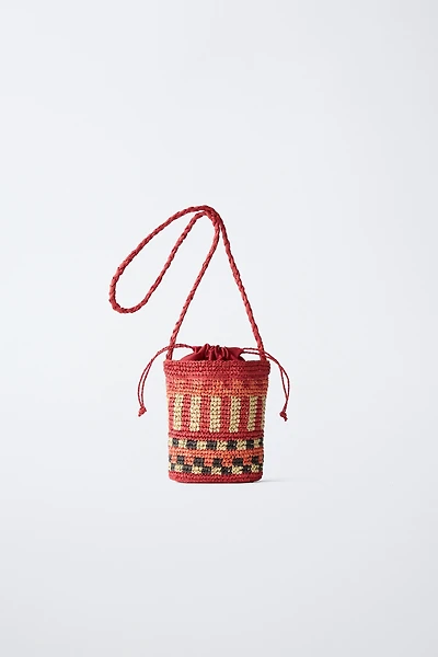 RAFFIA CROSSBODY BAG