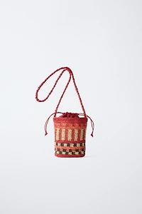 RAFFIA CROSSBODY BAG