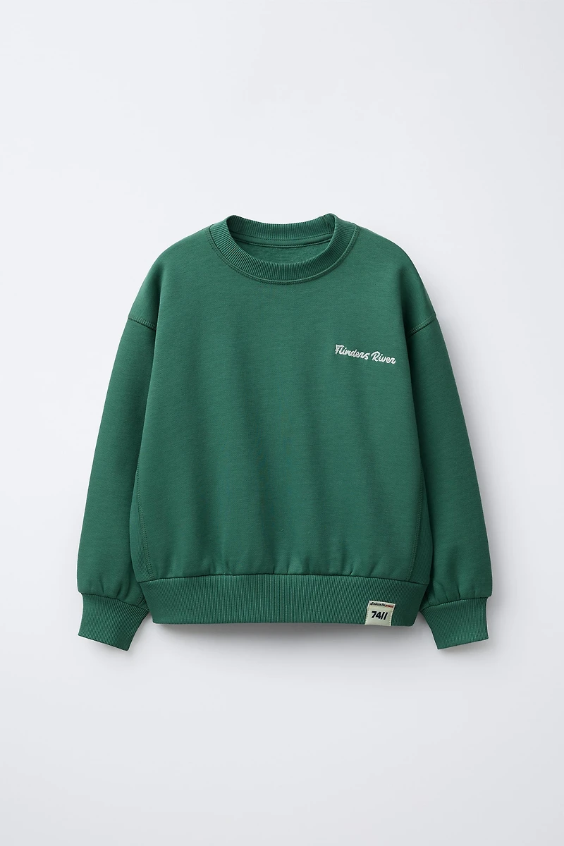 JOGGING SET, SWEATSHIRT AND EMBROIDERED JOGGERS