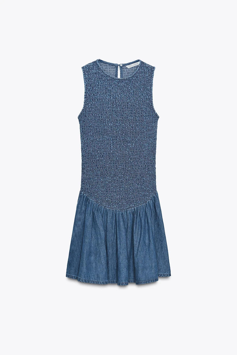 SMOCKED SHORT DRESS