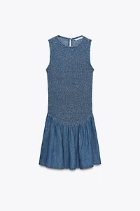 SMOCKED SHORT DRESS