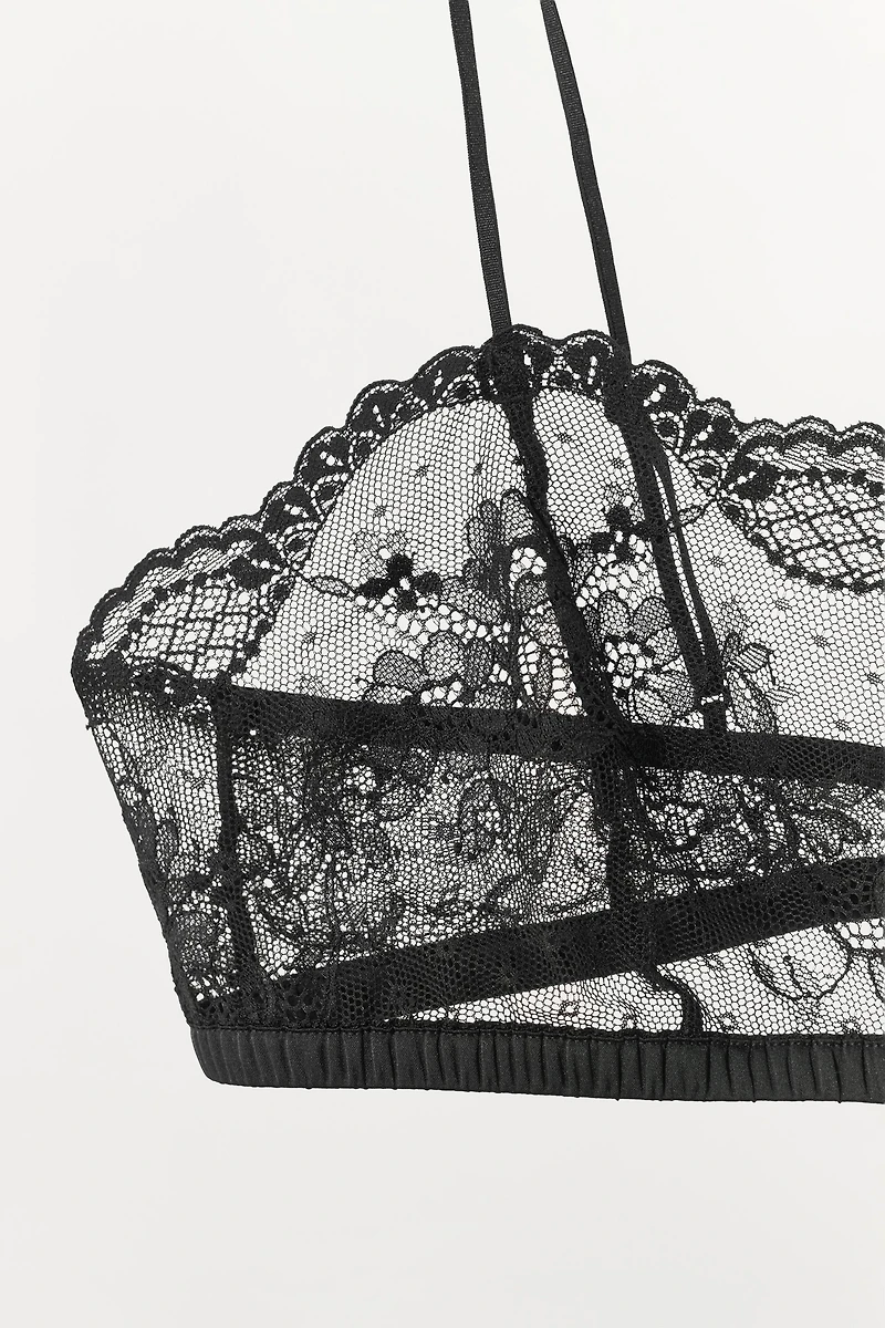 LACE BANDEAU BRA