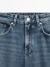 Jean barrel fit taille haute