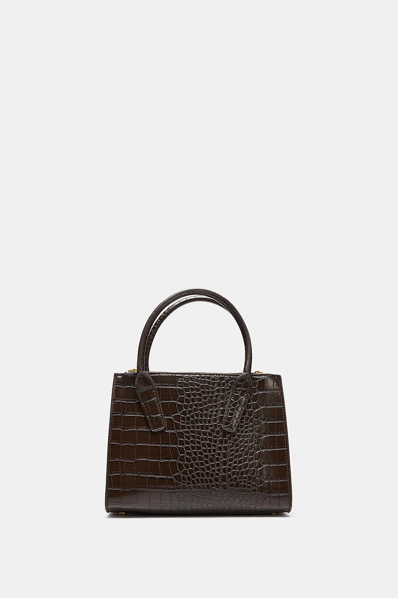 EMBOSSED MINI CITY BAG