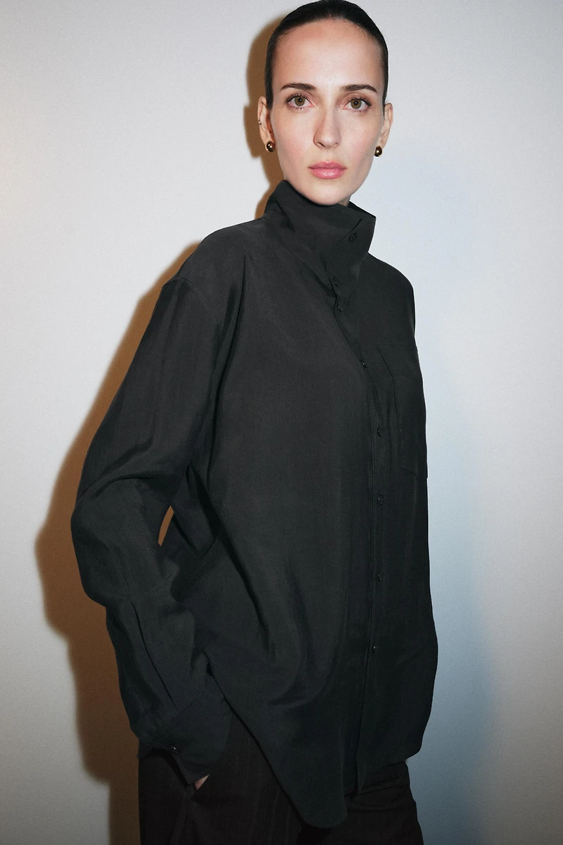 ZW COLLECTION OVERSIZED FLOWY SHIRT