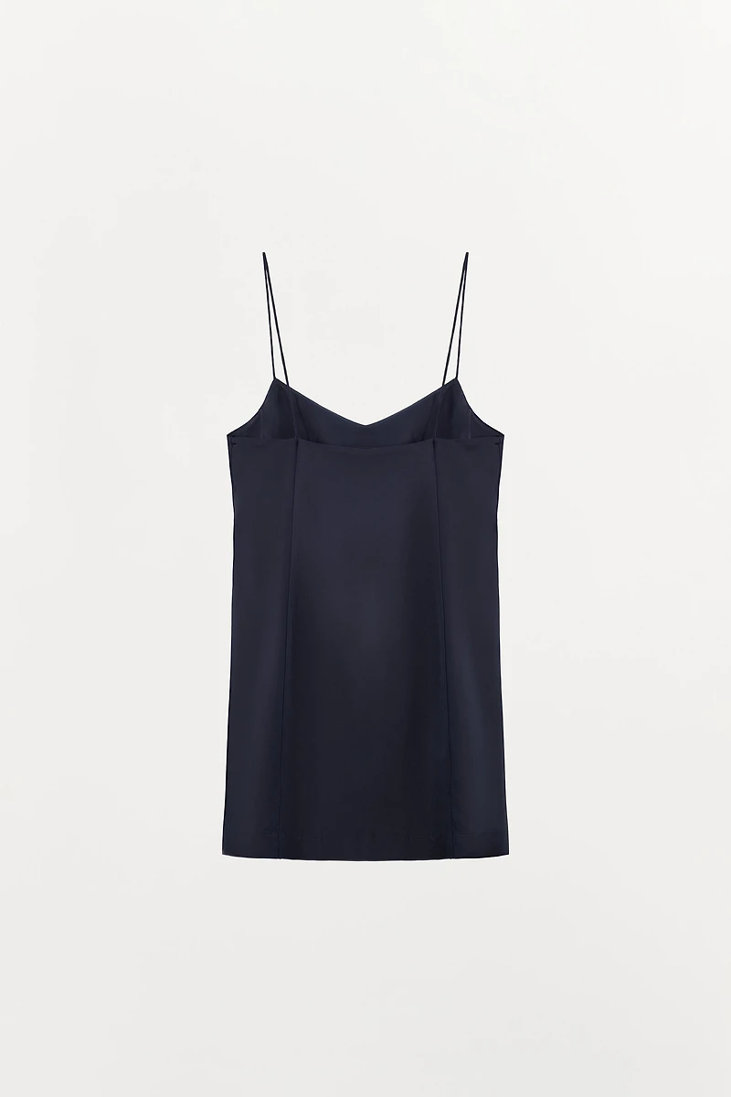 SATIN EFFECT MINI DRESS