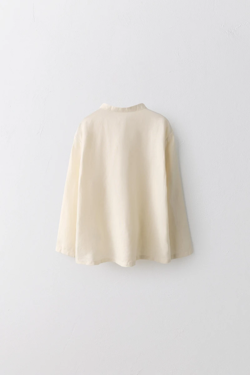 2-5 ANS/ BLOUSE PLIS COTON LIN LIMITED EDITION