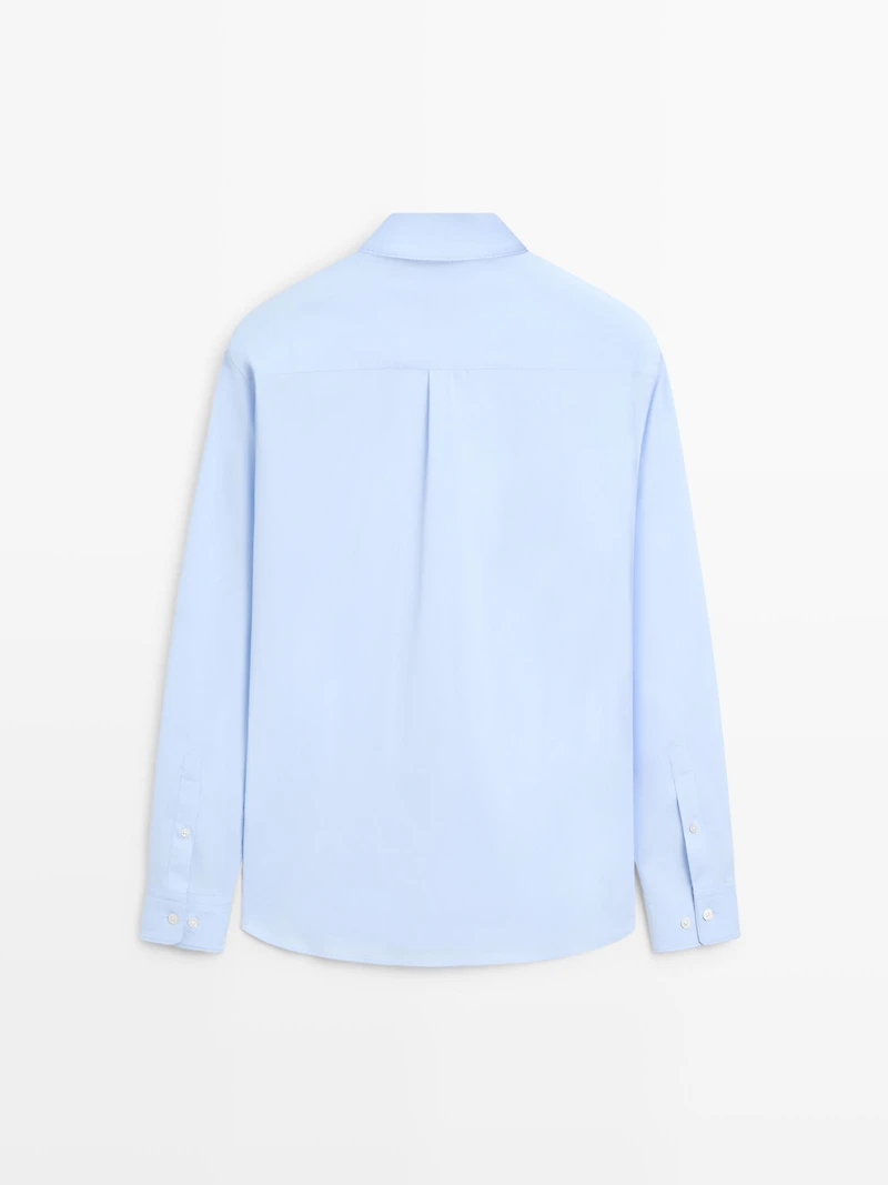 Cotton blend stretch shirt