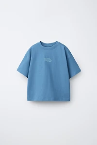 T-SHIRT TEXTE COTON ET LIN
