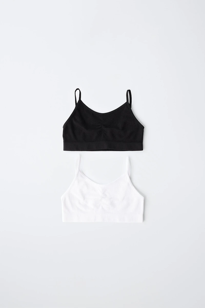 8-14 ANS/ LOT DE DEUX BRASSIÈRES SEAMLESS